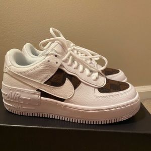 Authentic Louis vuitton nike air force 1 shadow